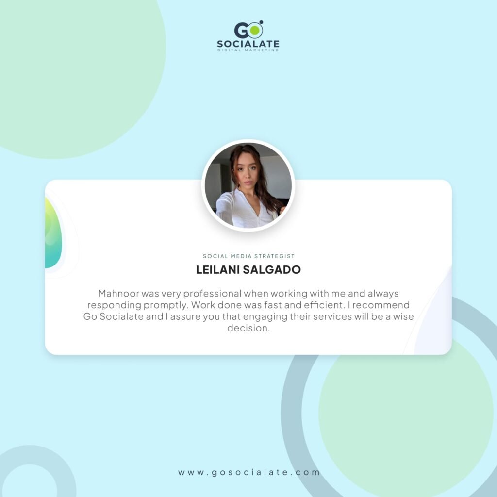 Client Reviews about Gosocialate Digital Marketing